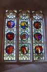 Stained glass window repairs, August 2012