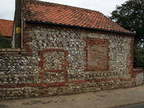 Barn used as a chapel by the Primitive Methodists up to 1892. Door and window blocked when it reverted to use by the landowner. Now garage of Southgate House.Photo 2010.