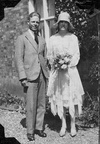 Arthur Calver with his bride Mary, 1929