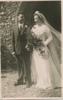 Wedding of John Rowe and Joyce Smith, 1950