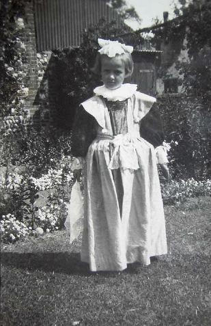 Eva Blackburn's daughter Hazel in fancy dress for the Coronation celebrations